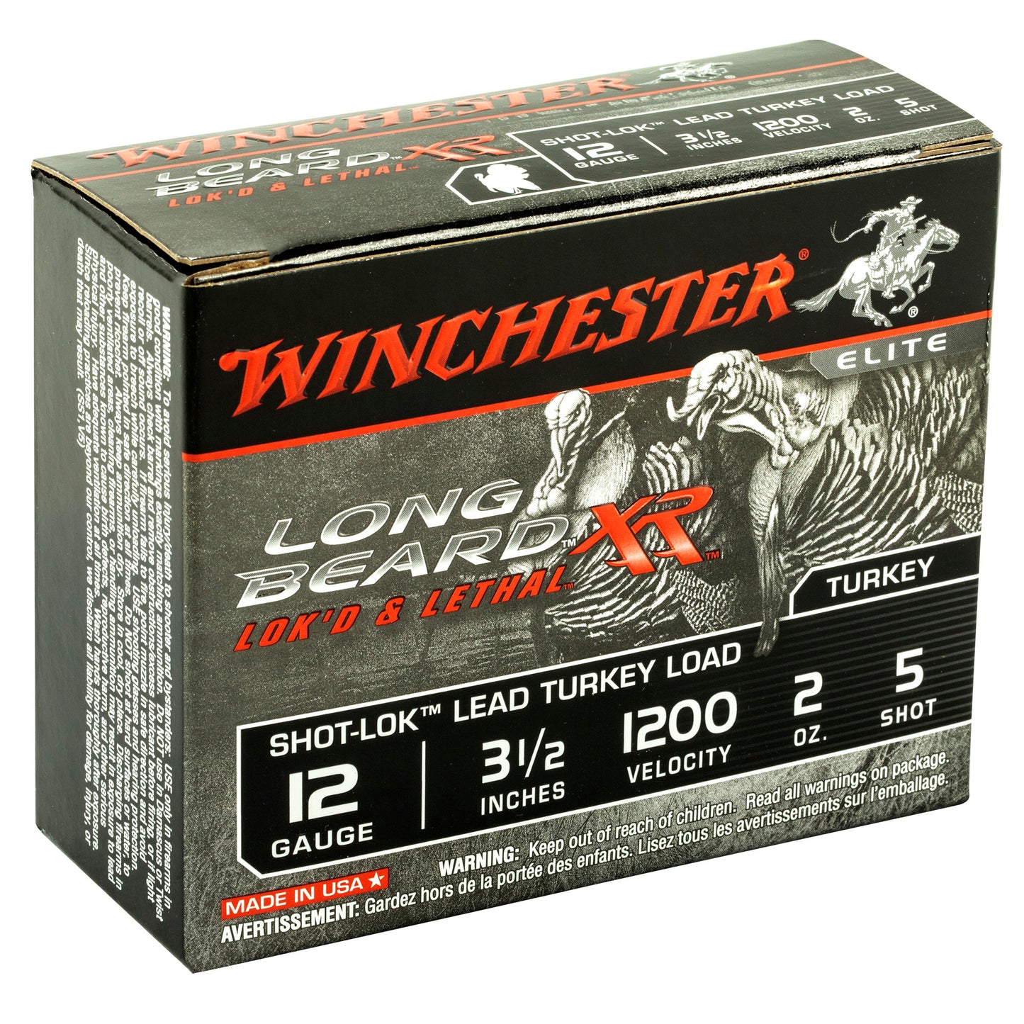 Winchester Ammunition Longbeard XR 12 Gauge Turkey Shotshells * 2 oz, #5 Lead Shot, 10 Rounds per Box