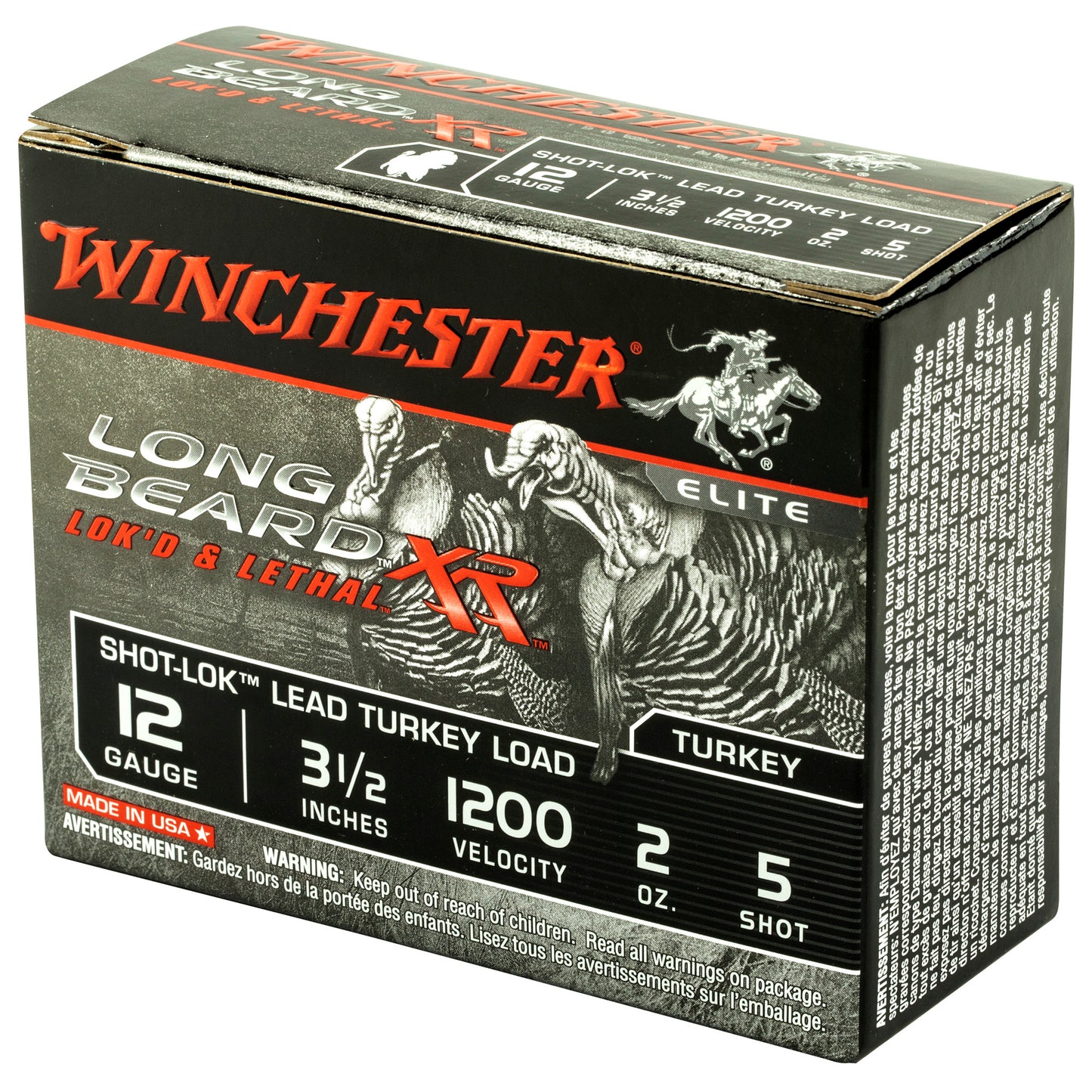 Winchester Ammunition Longbeard XR 12 Gauge Turkey Shotshells * 2 oz, #5 Lead Shot, 10 Rounds per Box