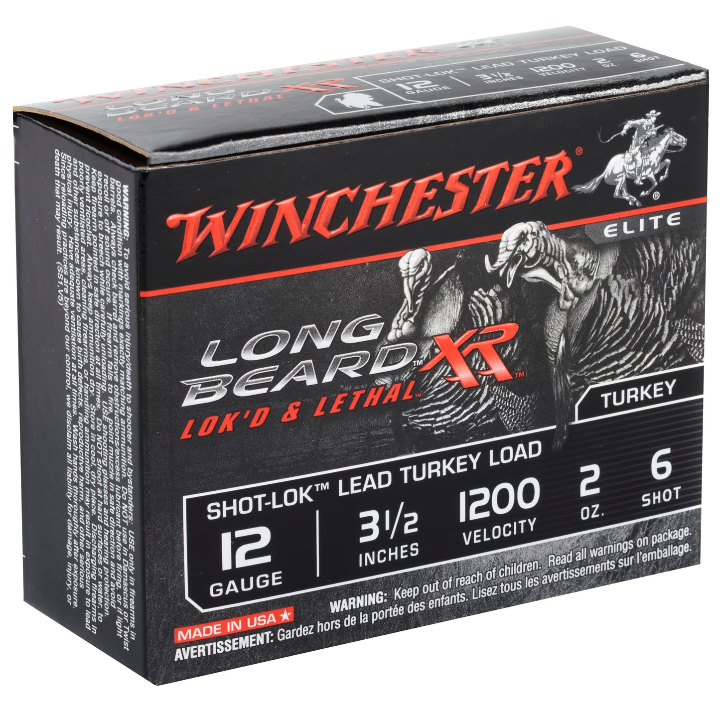 Winchester Ammunition Long Beard XR 12 Gauge 3.5-inch Shotshells with #6 Shot - 2 oz, 10 Rounds per Box