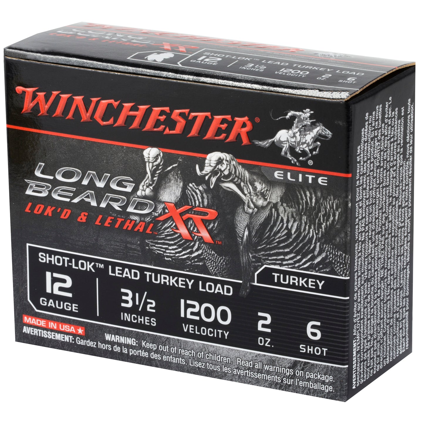 Winchester Ammunition Long Beard XR 12 Gauge 3.5-inch Shotshells with #6 Shot - 2 oz, 10 Rounds per Box