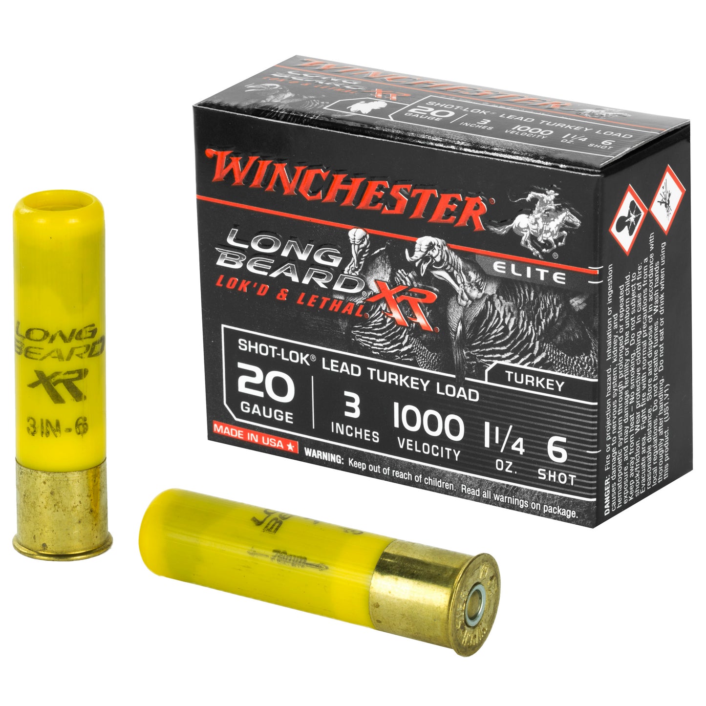 Winchester Ammunition Longbeard XR 20 Gauge Shotshells * 1 1/4 oz #6 Shot, 10 Rounds per Box