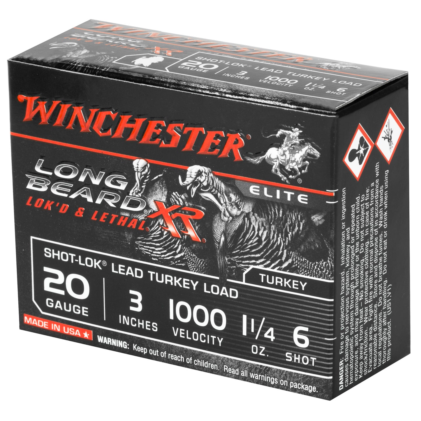 Winchester Ammunition Longbeard XR 20 Gauge Shotshells * 1 1/4 oz #6 Shot, 10 Rounds per Box