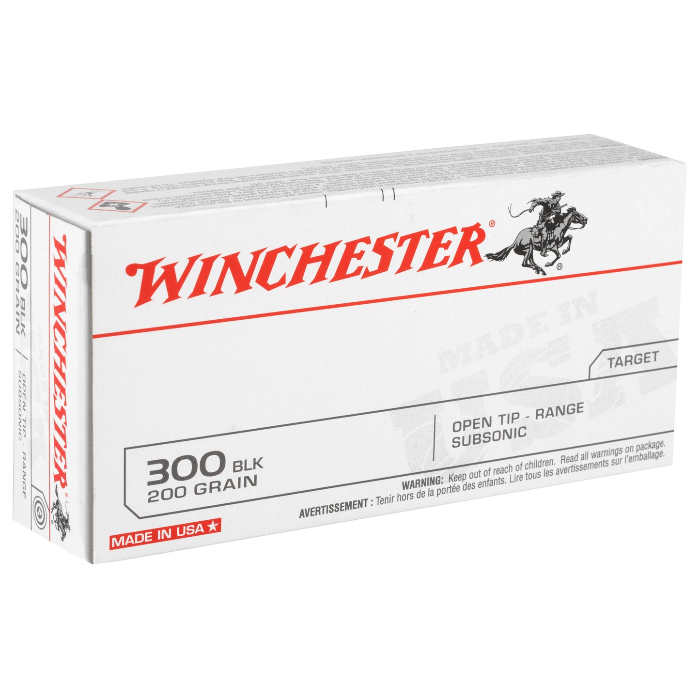 Winchester Ammunition USA 300 Blackout 200-Grain Open Tip - 20 Rounds Per Box