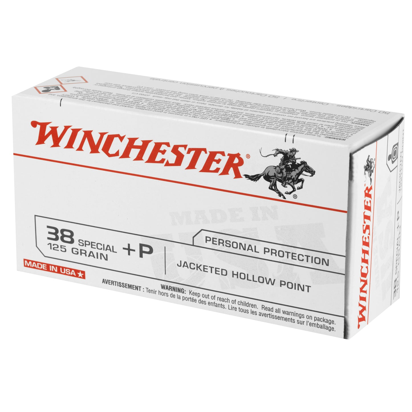 Winchester Ammunition USA 38 Special 125-Grain Hollow Point Ammo * Reliable Performance for Hunting and Shooting