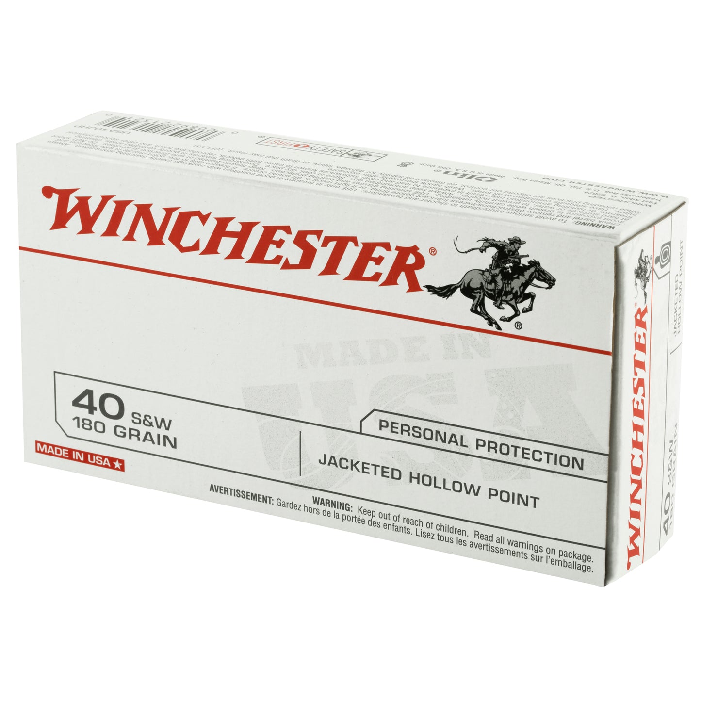Winchester Ammunition USA 40 S&W 180-Grain Hollow Point Ammunition * 50 Rounds Per Box