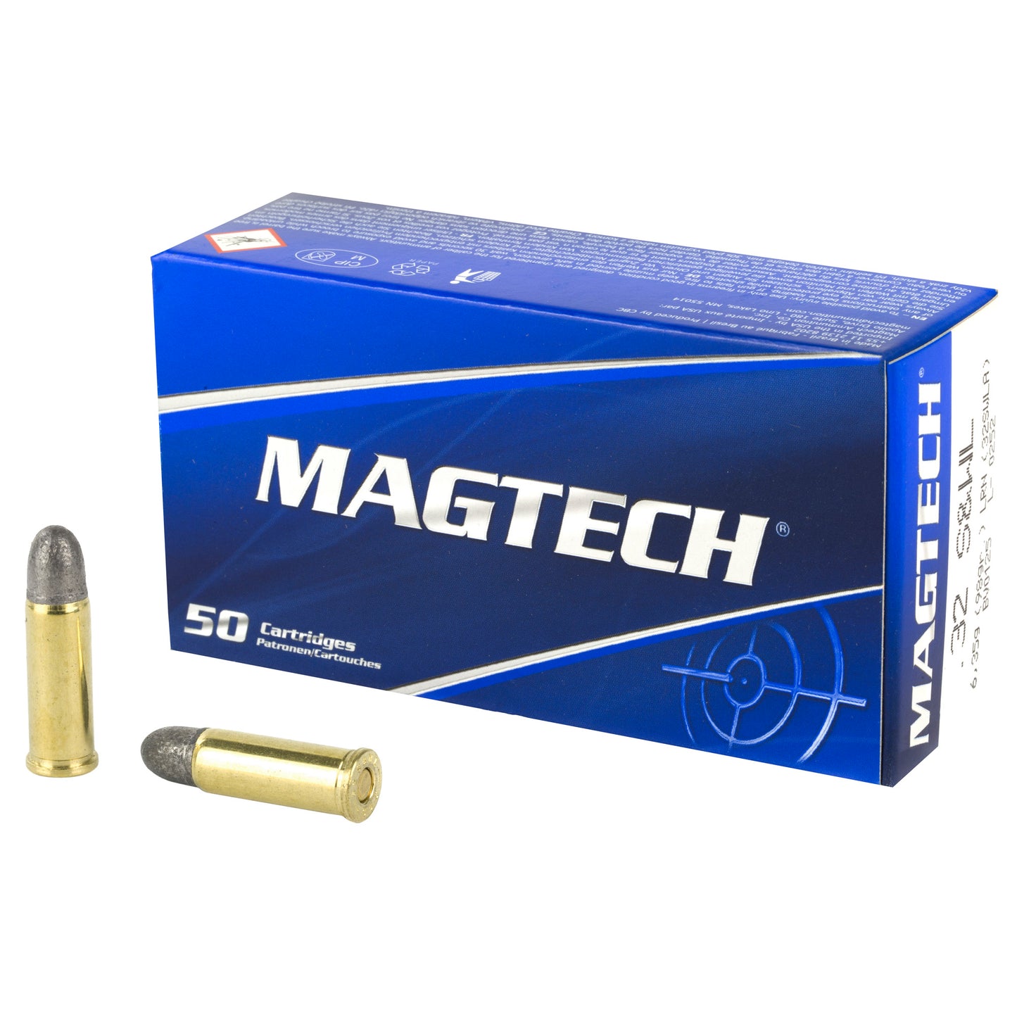 Magtech 32 S&W Long 98 Grain Lead Round Nose Ammunition * Sport Shooting Model, Box of 50