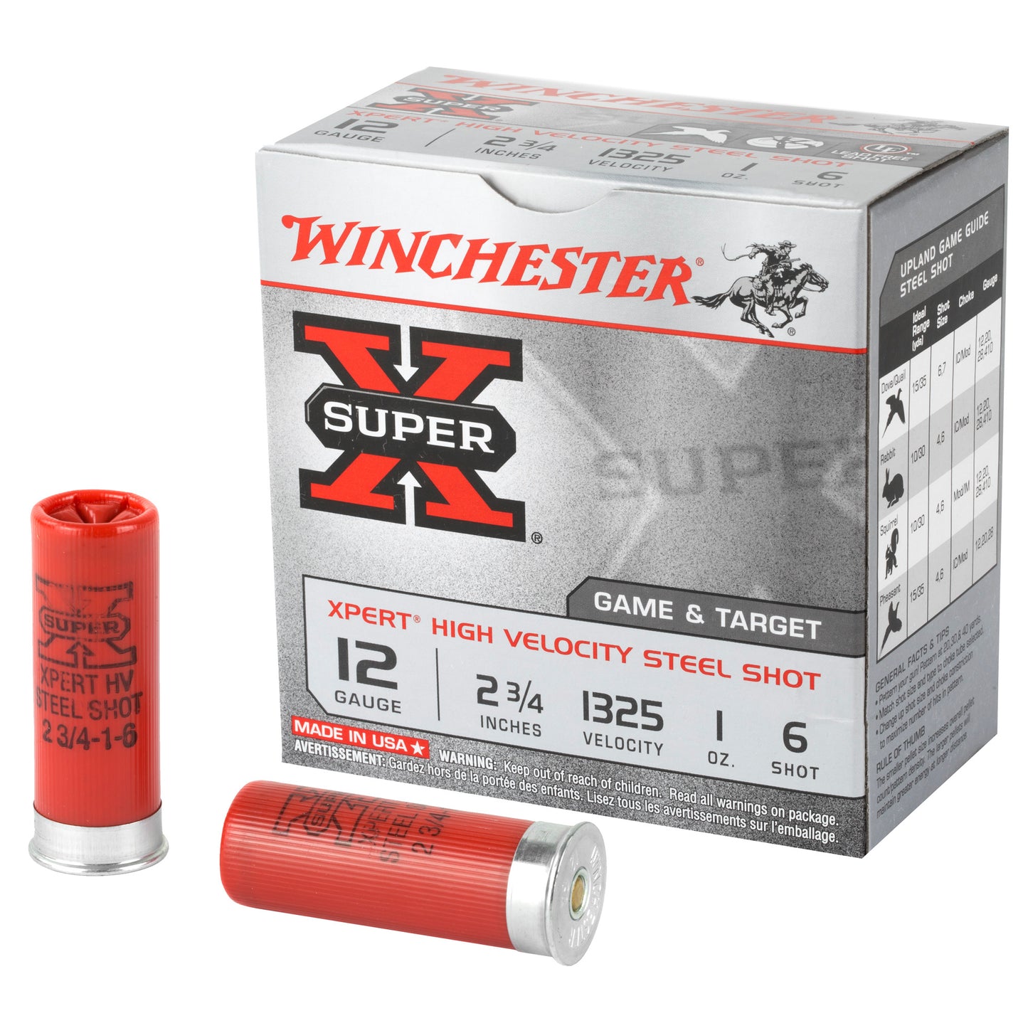 Winchester Ammunition Xpert 12 Gauge Steel Shot * 2.75 Inch, 1 oz, #6, 25 Rounds per Box