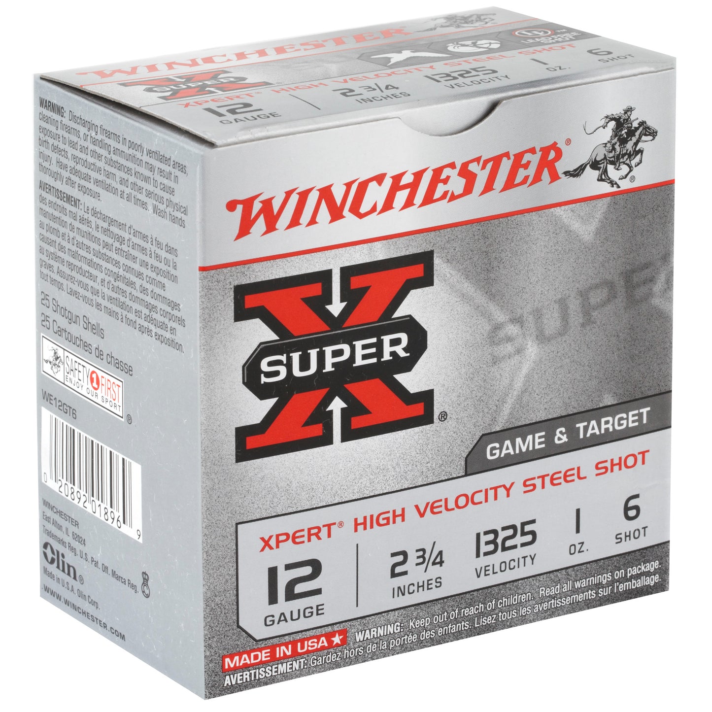 Winchester Ammunition Xpert 12 Gauge Steel Shot * 2.75 Inch, 1 oz, #6, 25 Rounds per Box
