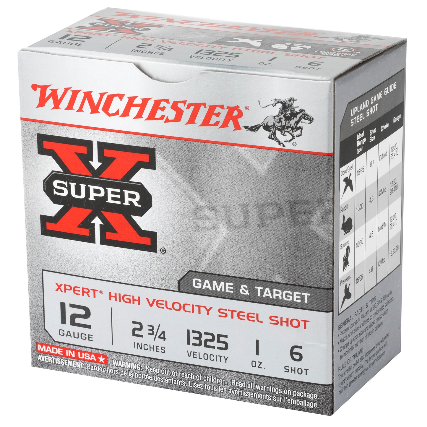 Winchester Ammunition Xpert 12 Gauge Steel Shot * 2.75 Inch, 1 oz, #6, 25 Rounds per Box