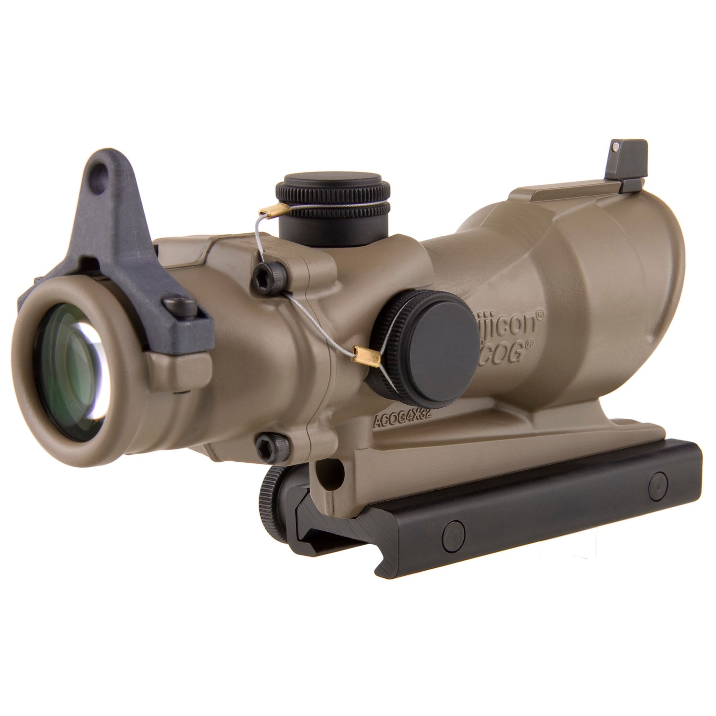 Trijicon ACOG 4x32 Amber Crosshair Rifle Scope in Flat Dark Earth * Durable 32mm Optic for Precision and CQB