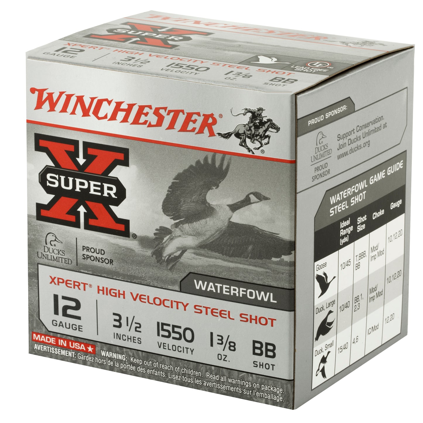Winchester Ammunition Xpert Hi-Velocity Steel 12 Gauge 3.5" BB Shot - 25 Rounds