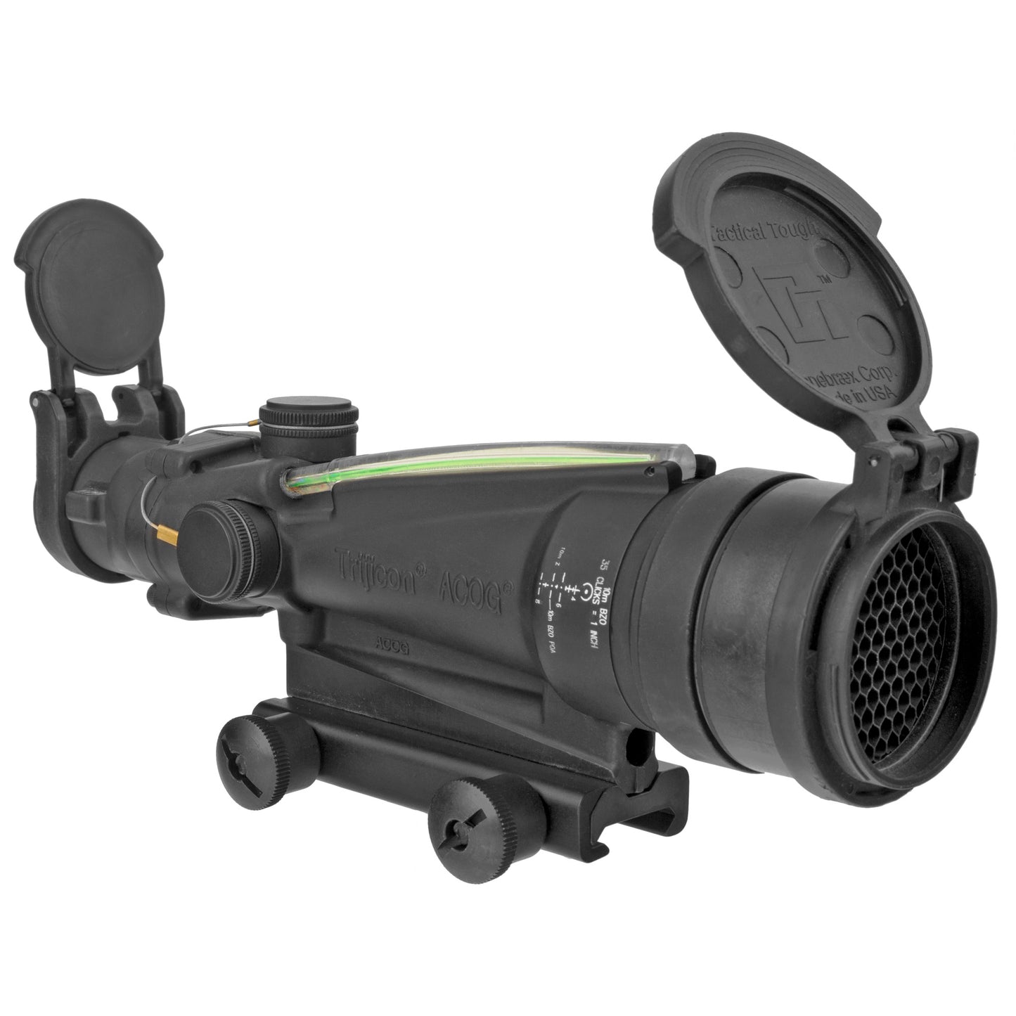 Trijicon ACOG 3.5x35mm Rifle Scope with M249 Reticle * Durable Fixed Power Optic for M249 Machine Guns