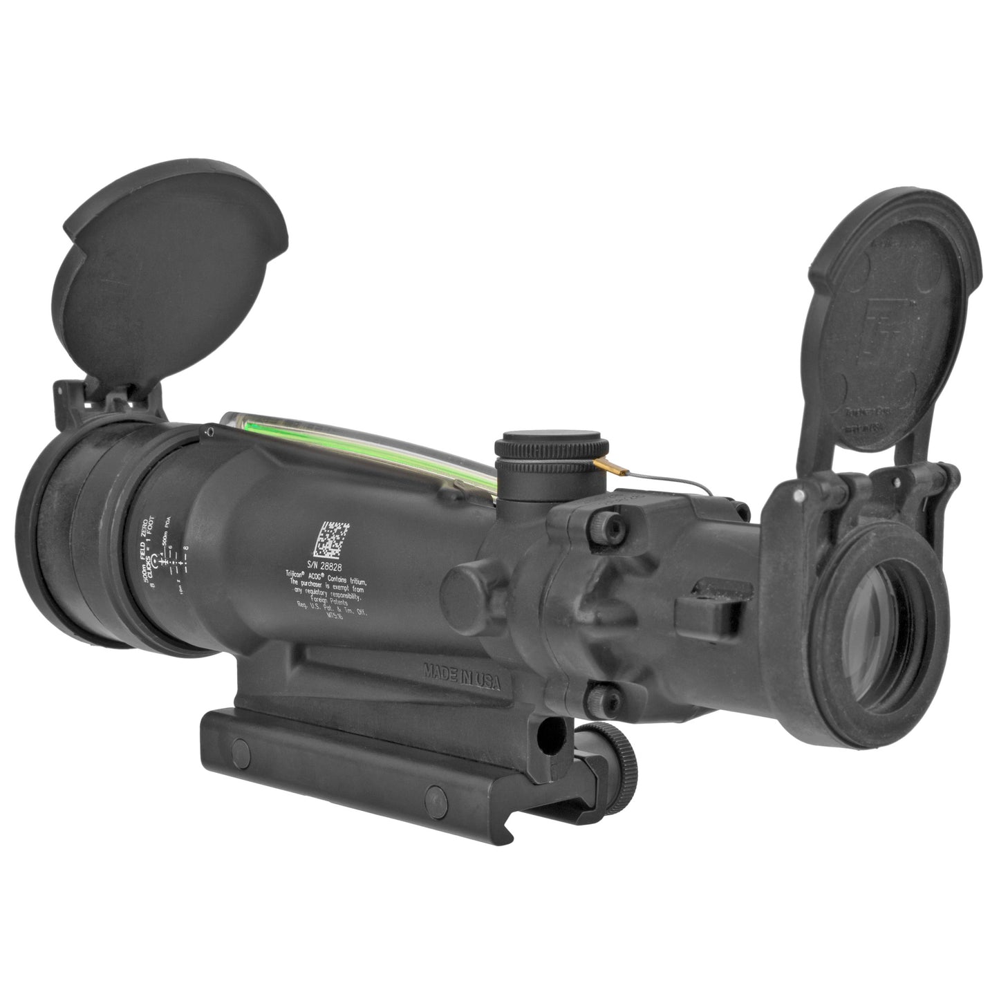 Trijicon ACOG 3.5x35mm Rifle Scope with M249 Reticle * Durable Fixed Power Optic for M249 Machine Guns