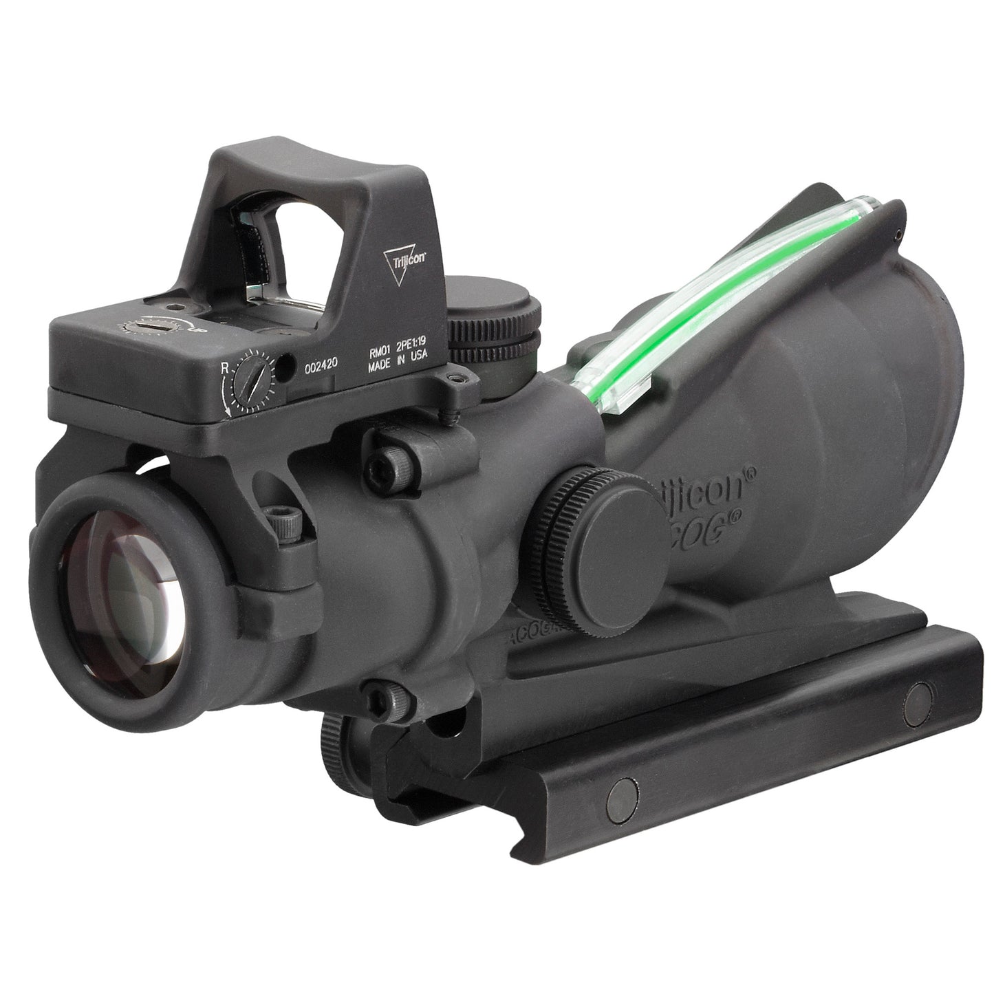 Trijicon ACOG 4x32 Rifle Scope with Green Crosshair for .223 Caliber Weapons
