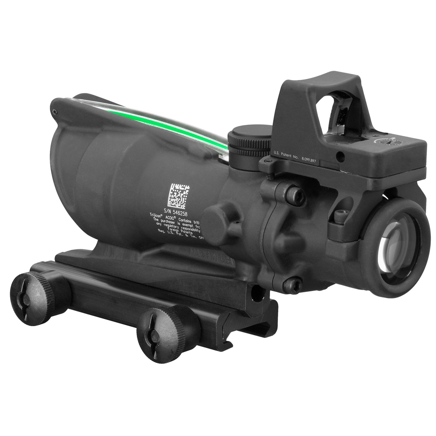 Trijicon ACOG 4x32 Rifle Scope with Green Crosshair for .223 Caliber Weapons