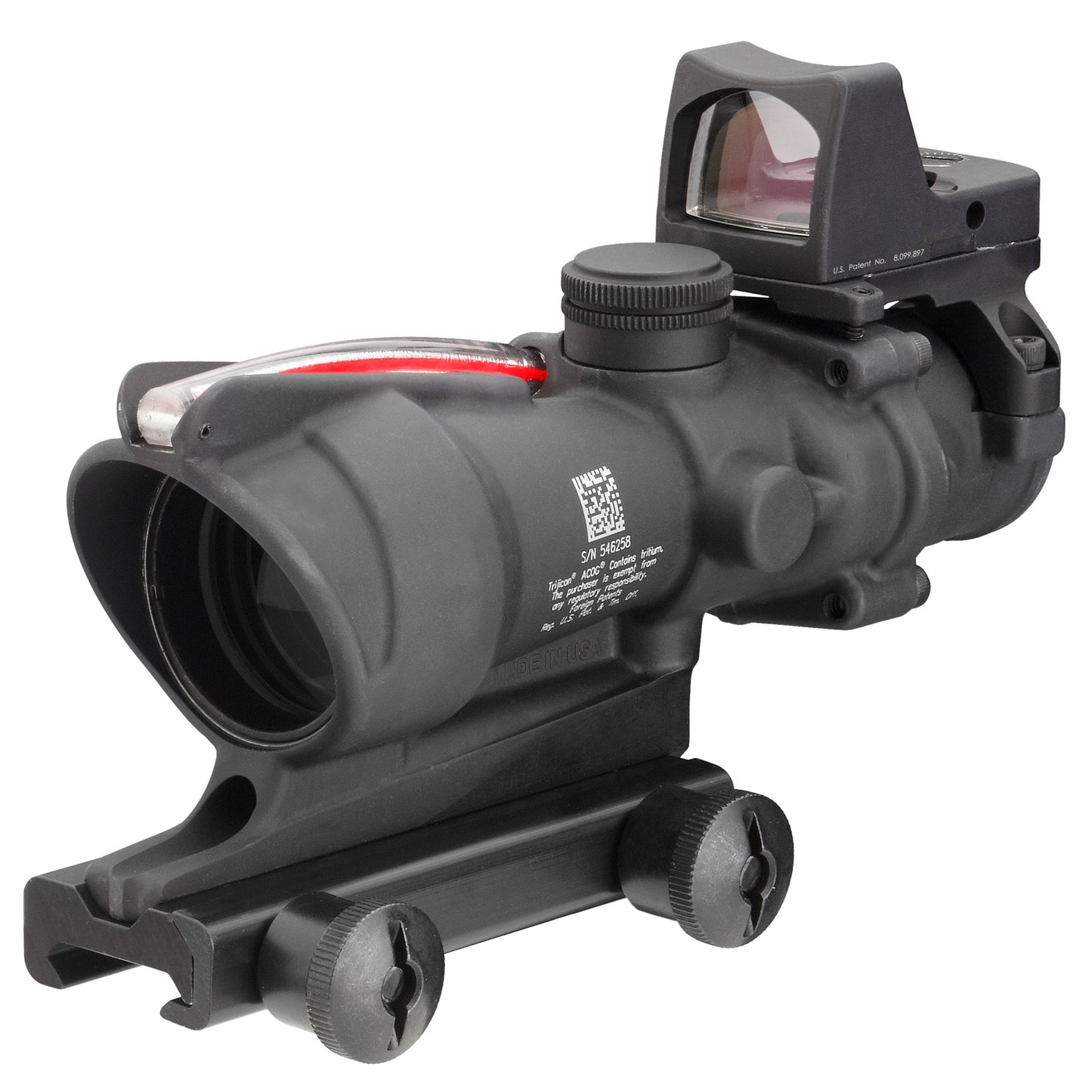 Trijicon ACOG 4x32 Red Chevron Riflescope with RMR for .223 Caliber