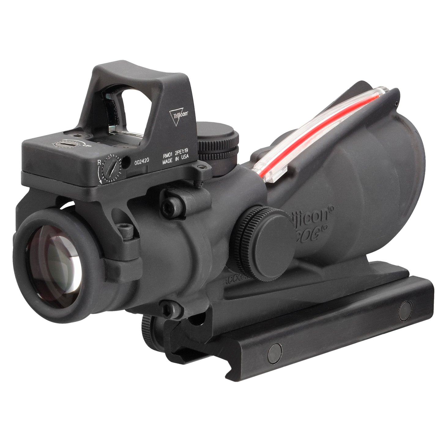 Trijicon ACOG 4x32 Red Chevron Riflescope with RMR for .223 Caliber
