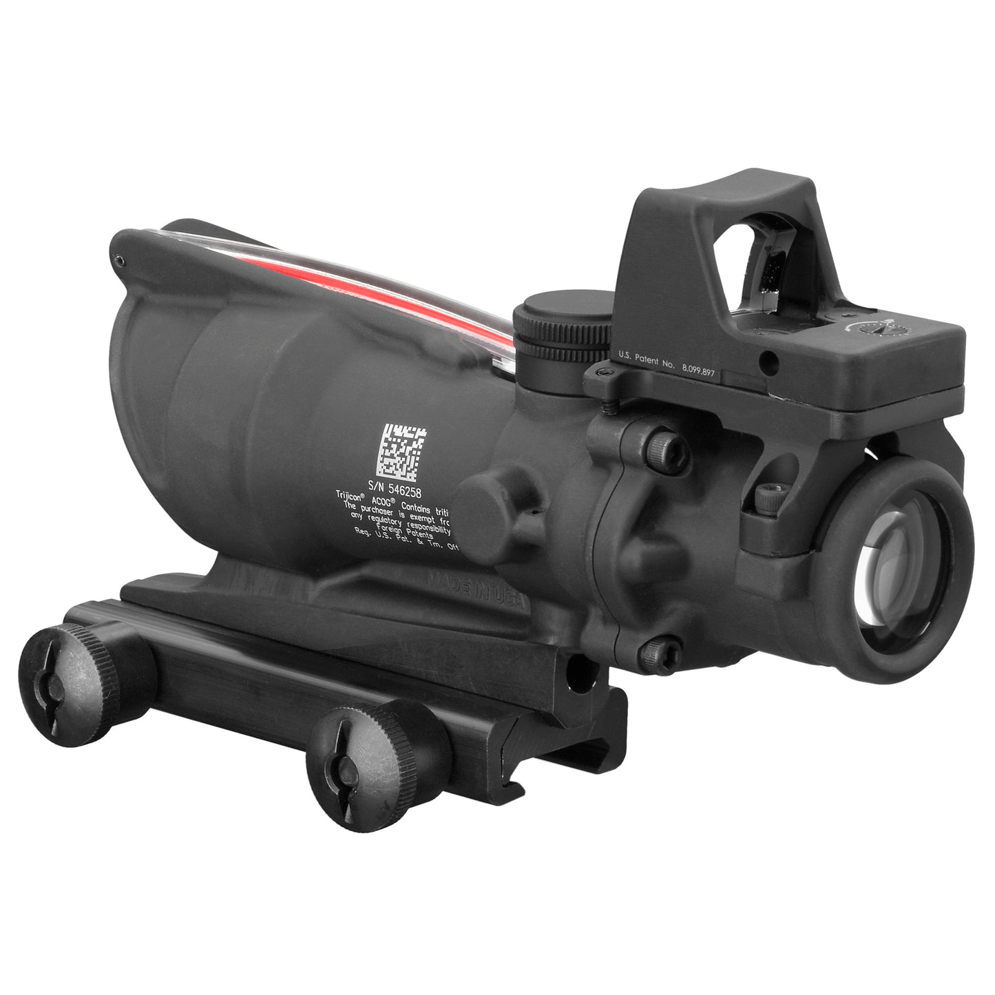 Trijicon ACOG 4x32 Red Chevron Riflescope with RMR for .223 Caliber