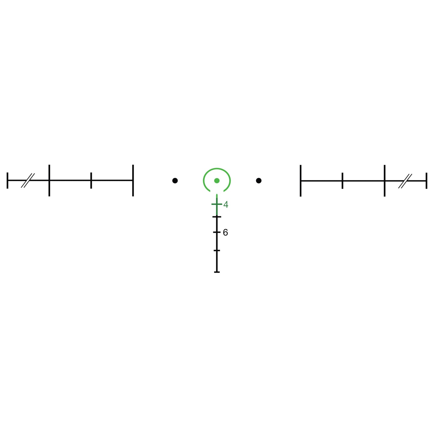 Trijicon ACOG 4x32 Green Horseshoe BAC Rifle Scope with Flattop Adapter