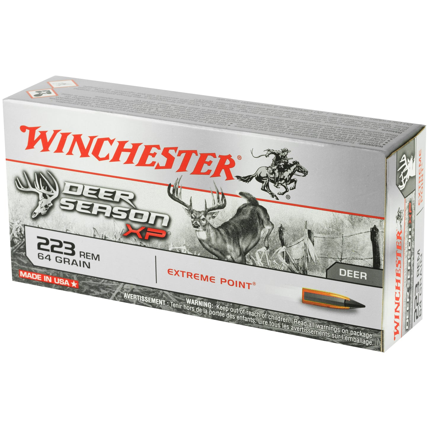 Winchester Ammunition Deer Season XP 223 Remington 64 Grain Polymer Tip Rifle Ammo (20 Rounds)