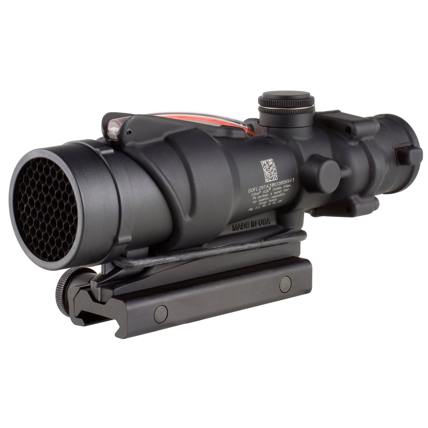 Trijicon ACOG RCO 4x32 Red Chevron Rifle Scope for M16A4 * Durable 32mm Fixed Power Optic with Illuminated Reticle