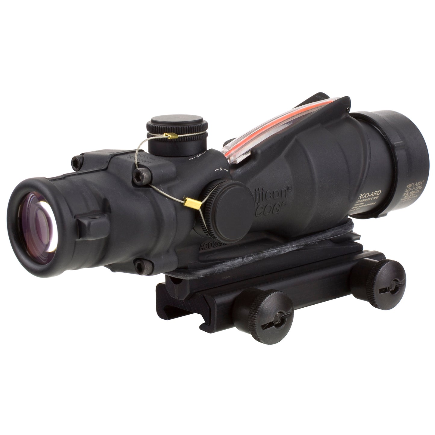 Trijicon ACOG RCO 4x32 Red Chevron Rifle Scope for M16A4 * Durable 32mm Fixed Power Optic with Illuminated Reticle