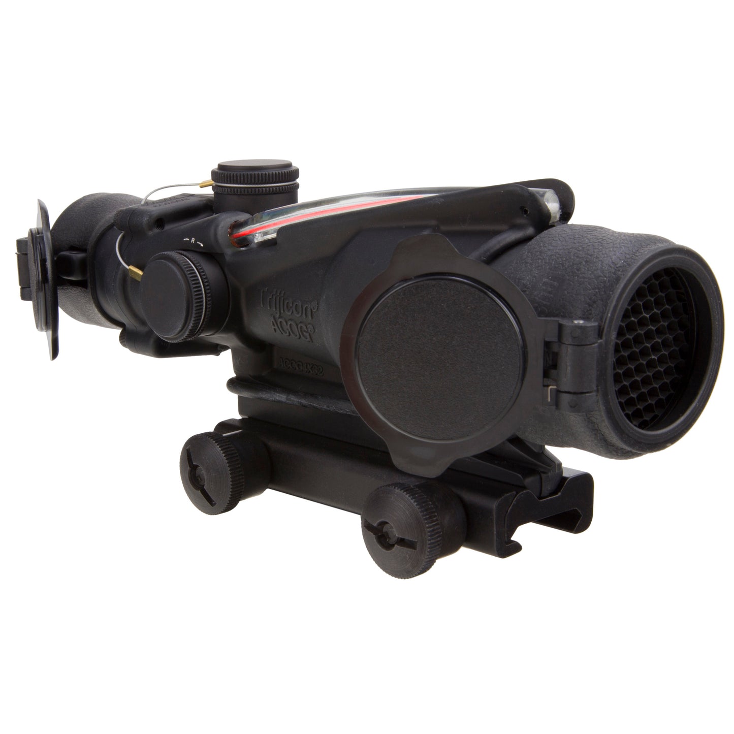 Trijicon ACOG RCO 4x32 Rifle Scope with Red Chevron Reticle * Durable Compact Optic for Tactical and Hunting Use