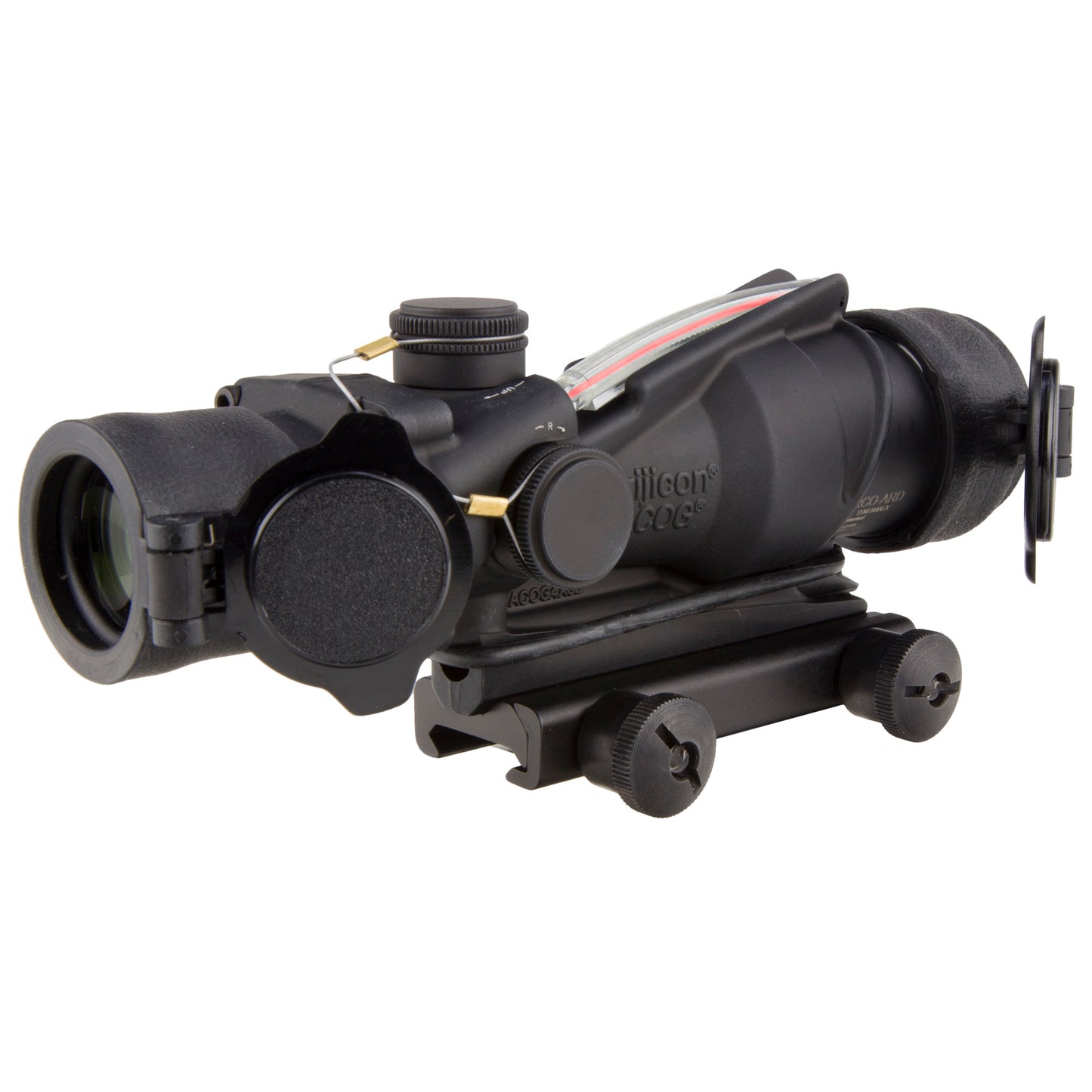 Trijicon ACOG RCO 4x32 Rifle Scope with Red Chevron Reticle * Durable Compact Optic for Tactical and Hunting Use