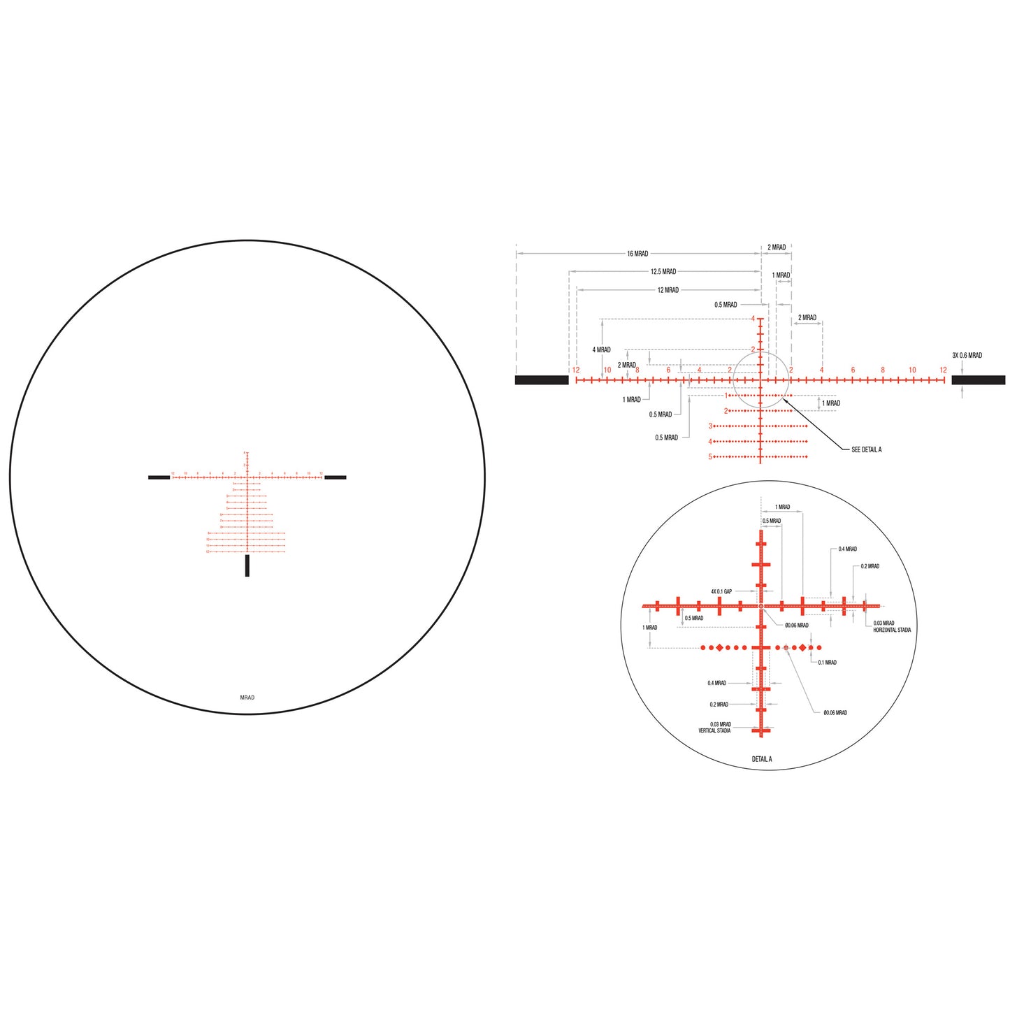Trijicon Tenmile 4.5-30x56 FFP MRAD Rifle Scope * Precision Long-Range Optic with Red/Green Reticle