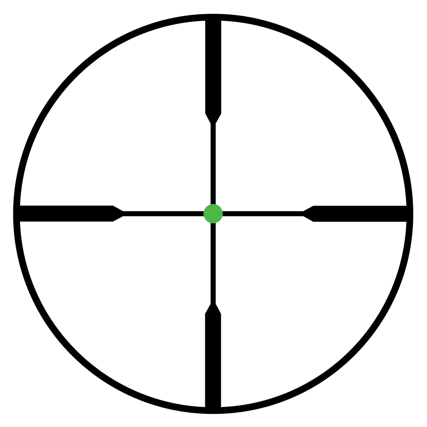 Trijicon AccuPoint 3-9x40 Rifle Scope with Duplex Green Dot Reticle