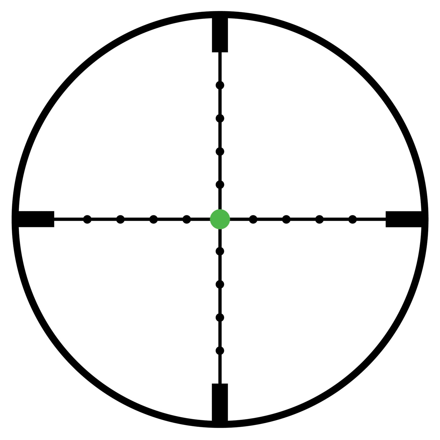 Trijicon AccuPoint 3-9x40 Rifle Scope with MIL-Dot Crosshair and Green Dot Illuminated Reticle