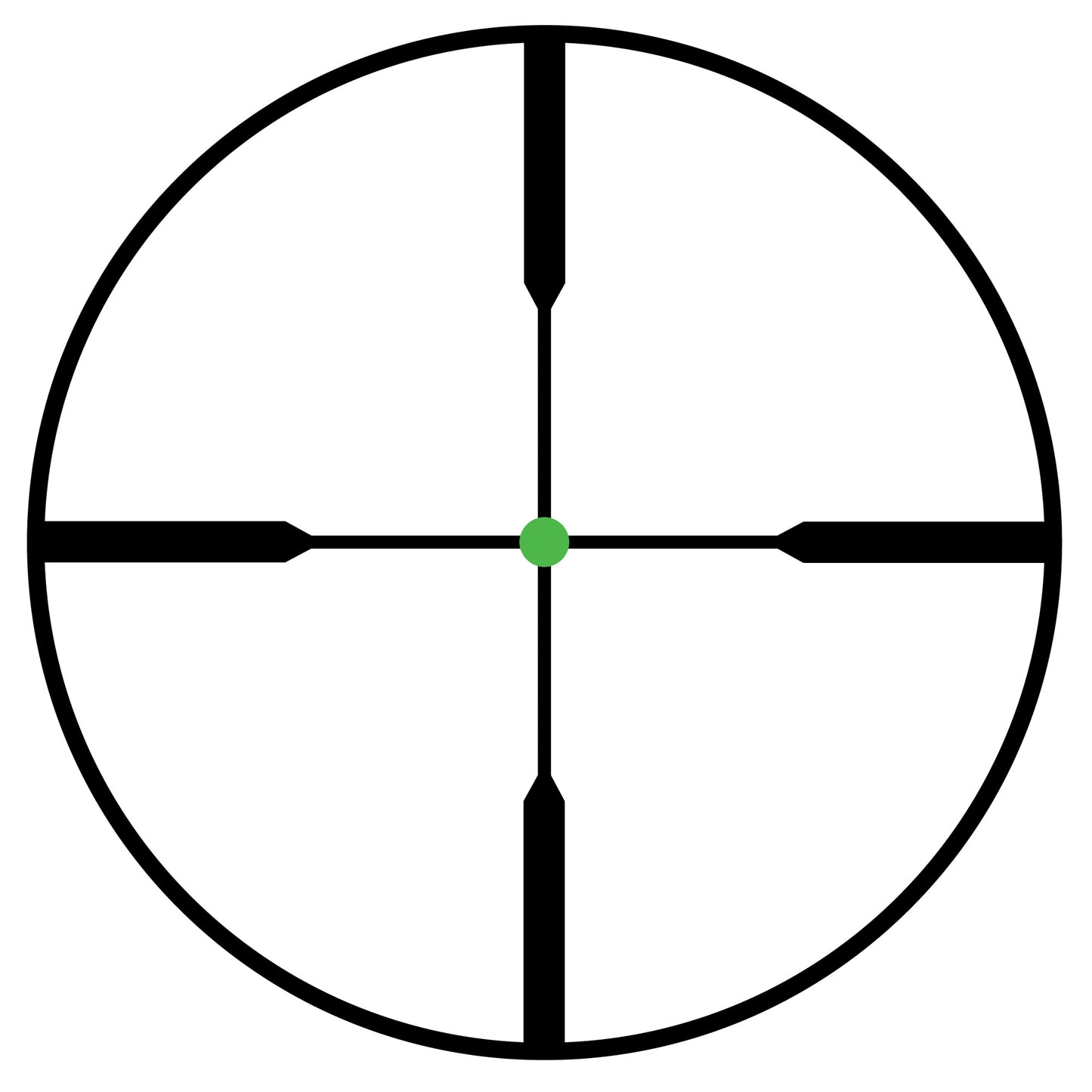 Trijicon AccuPoint 2.5-10x56 Rifle Scope with Duplex Green Dot Reticle