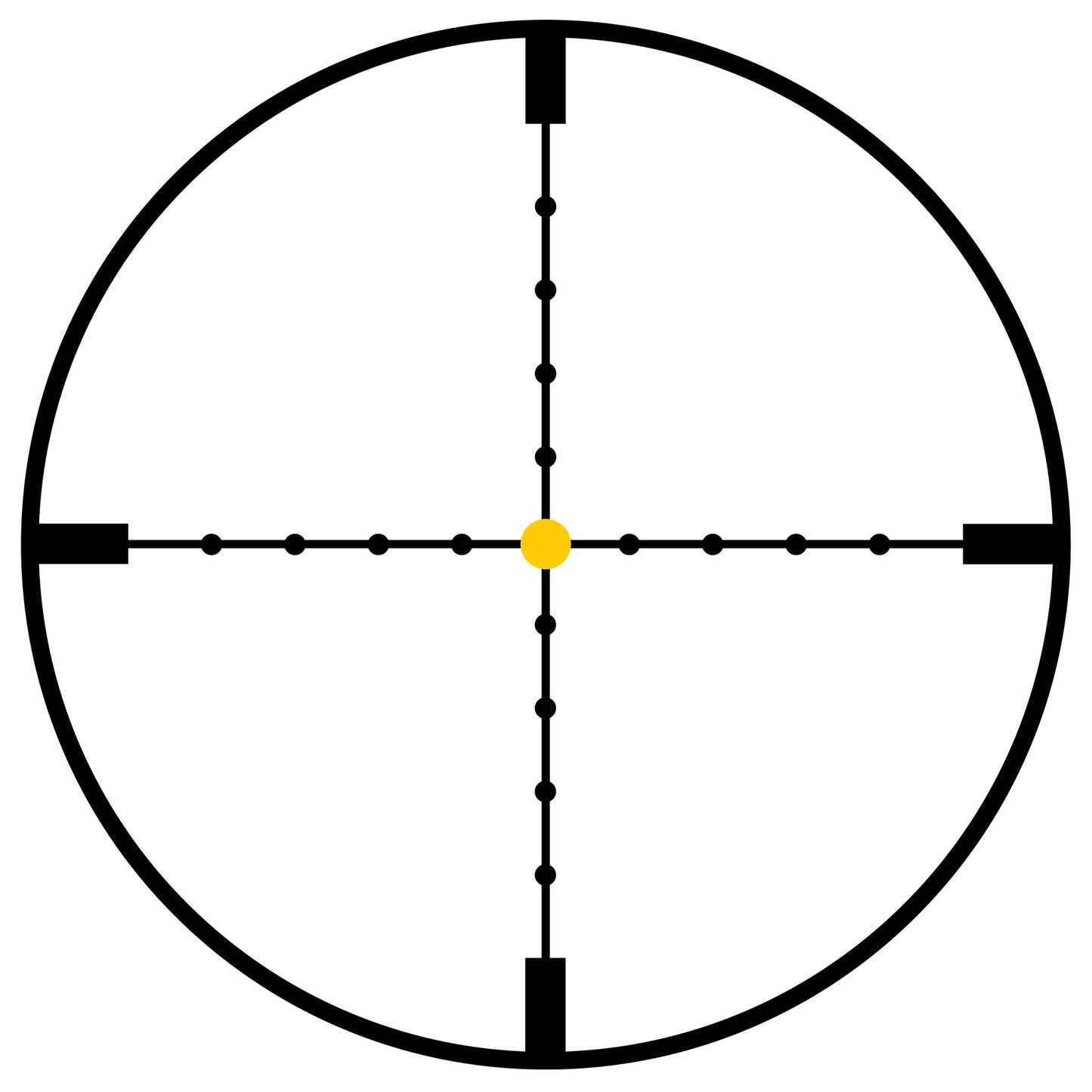 Trijicon AccuPoint 2.5-10x56 Rifle Scope with MIL-Dot Amber Dot Reticle