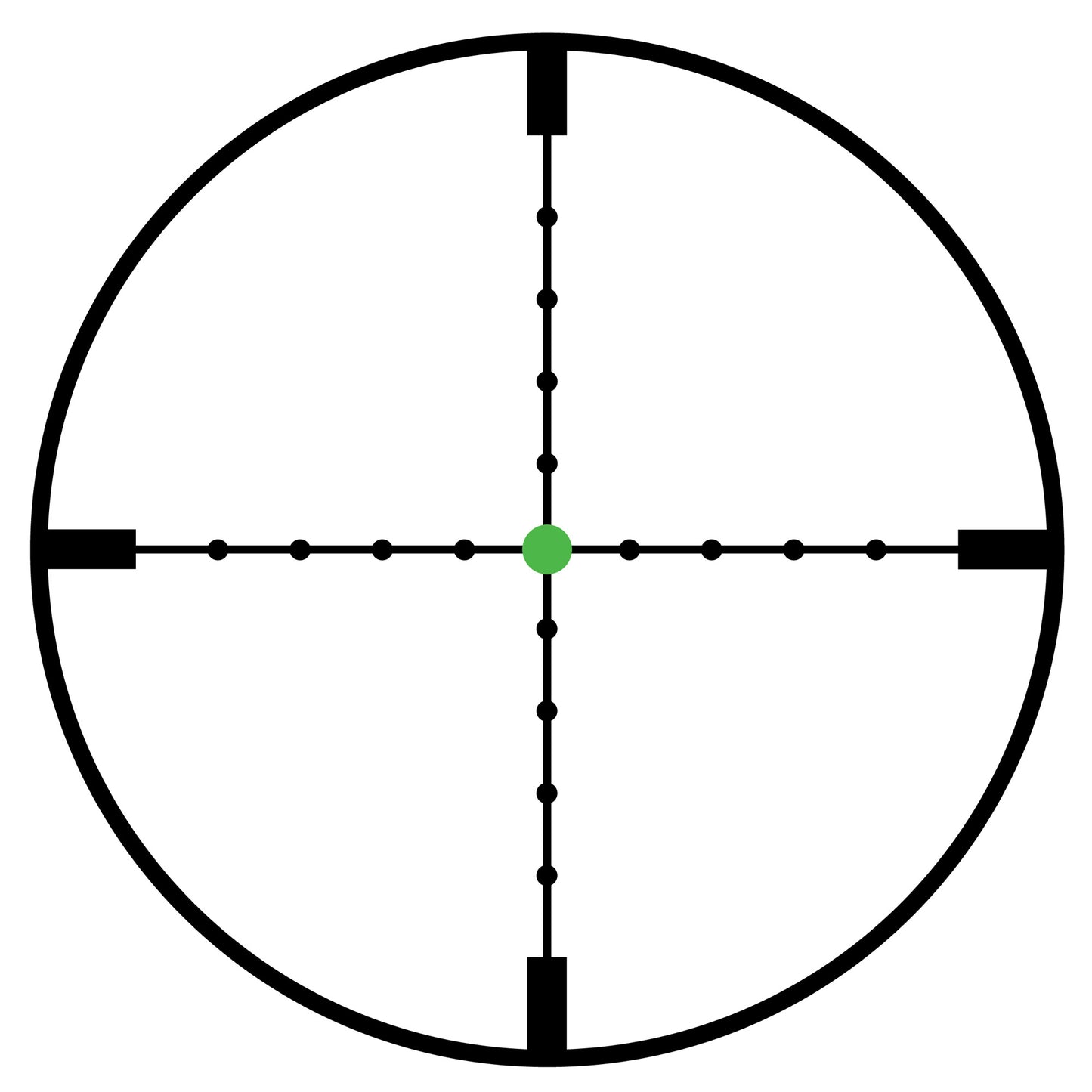 Trijicon AccuPoint 5-20x50mm Rifle Scope with MIL-Dot Crosshair and Green Dot - Black