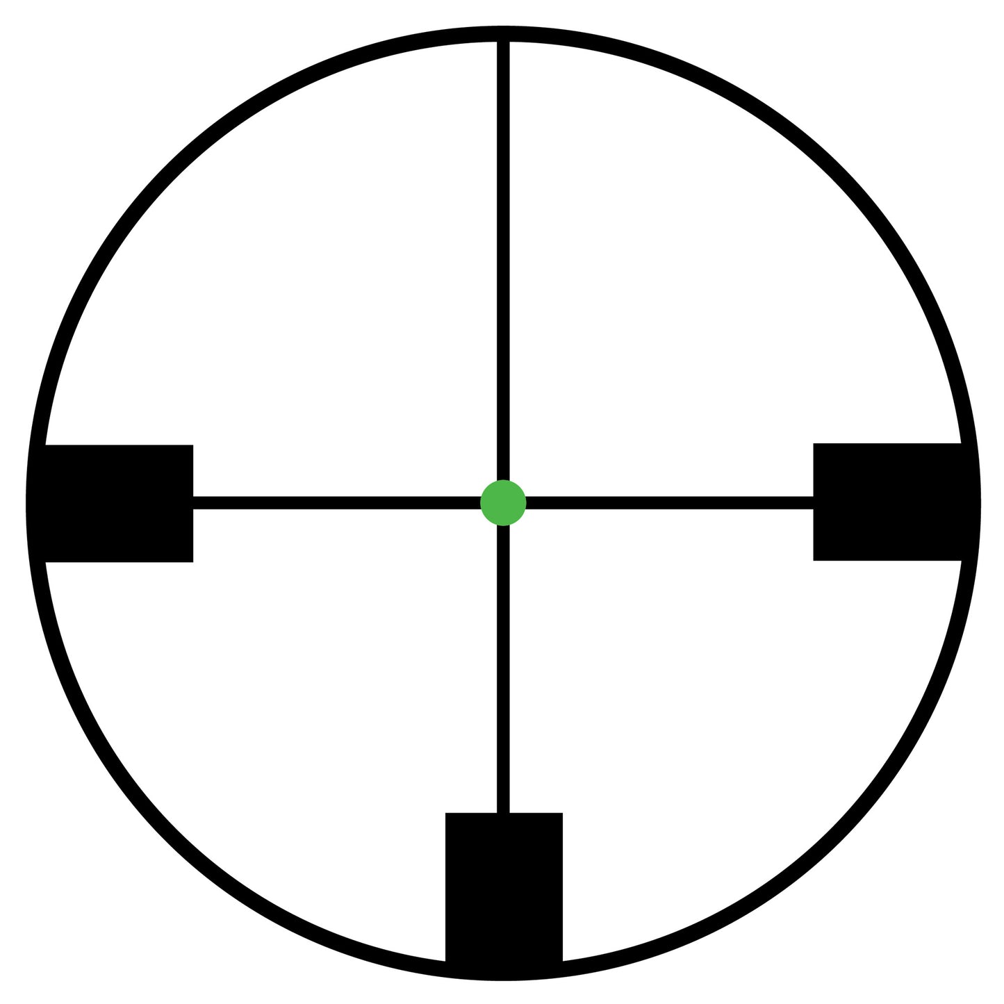 Trijicon AccuPoint 1-4x24mm Low Power Variable Optic with Green Dot Reticle