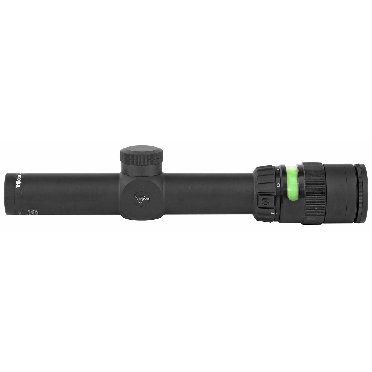 Trijicon AccuPoint 1-4x24 Green Triangle Post Rifle Scope * Black, 30mm Tube