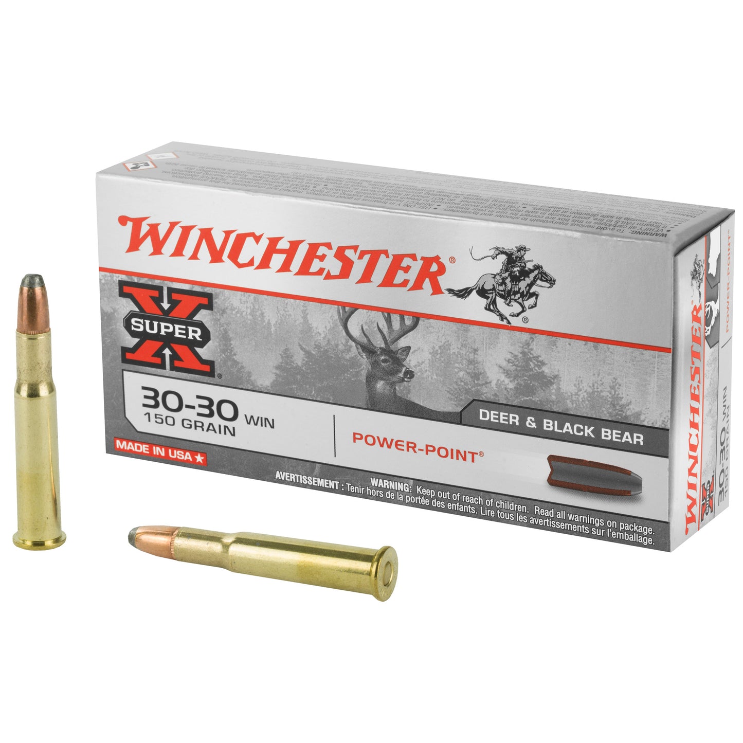 Winchester Ammunition Super-X Power Point 30-30 Winchester 150 Grain Ammunition (20 Rounds per Box)