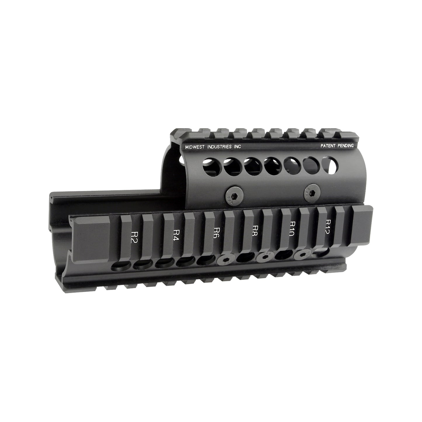 Midwest Industries AK-47/AK-74 Quad Rail Handguard - Universal Black Model MI-AK