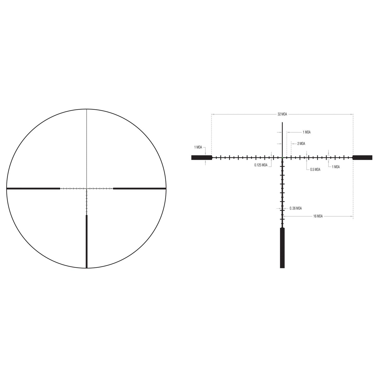 Trijicon AccuPoint 4-16x50 MOA Ranging Crosshair Green Dot Rifle Scope