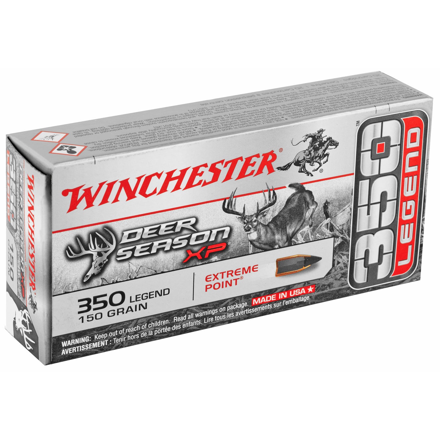 Winchester Ammunition Deer Season XP 350 Legend 150-Grain Polymer Tip Ammo (20 Rounds Per Box)