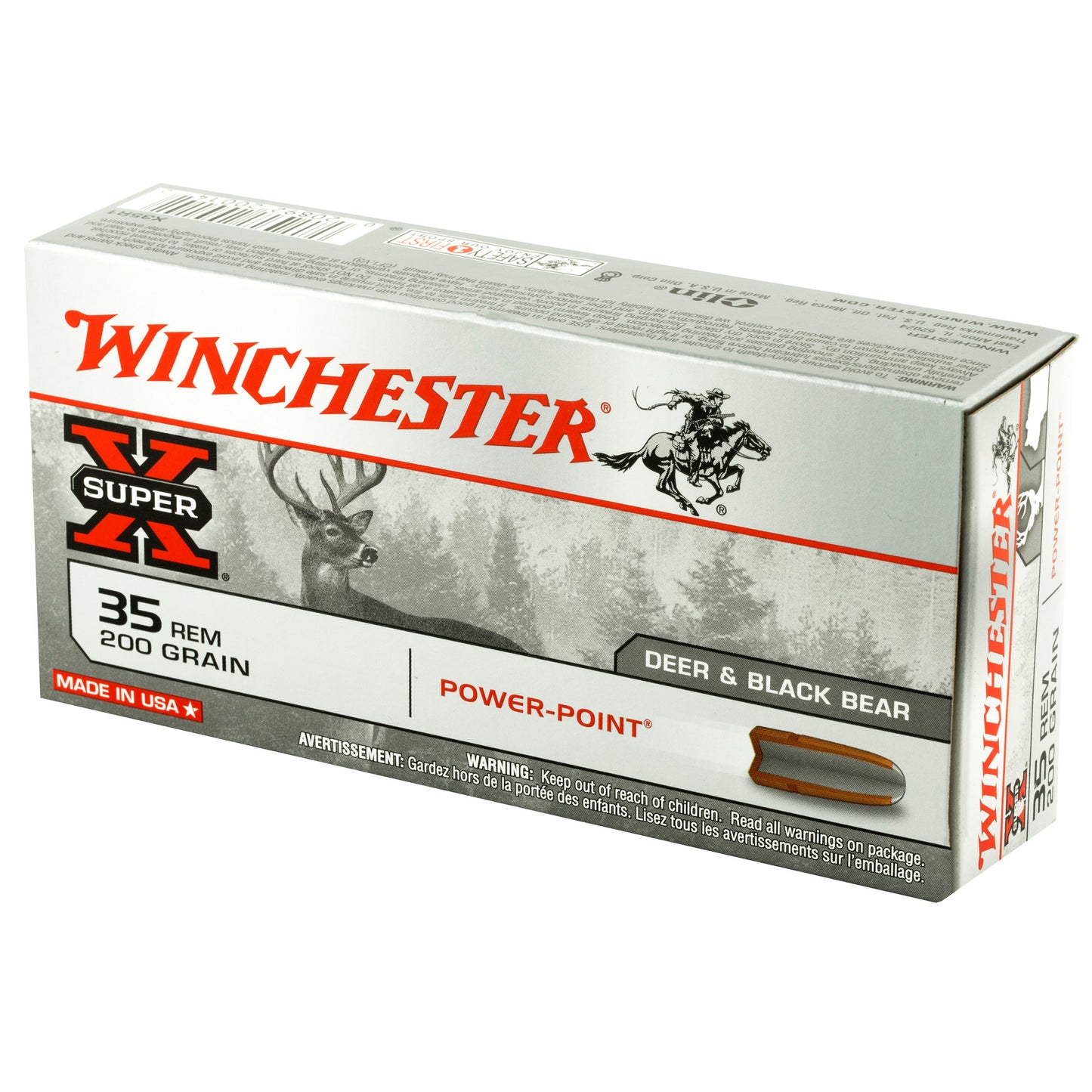 Winchester Ammunition Super-X Power Point 35 Remington 200-Grain Rifle Ammo (20 Rounds)