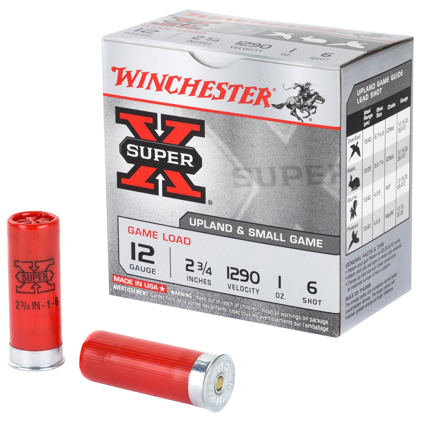 Winchester Ammunition Super-X 12 Gauge Shotshells * 1 oz #6, 25 Rounds
