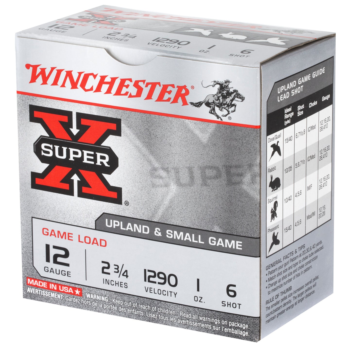 Winchester Ammunition Super-X 12 Gauge Shotshells * 1 oz #6, 25 Rounds