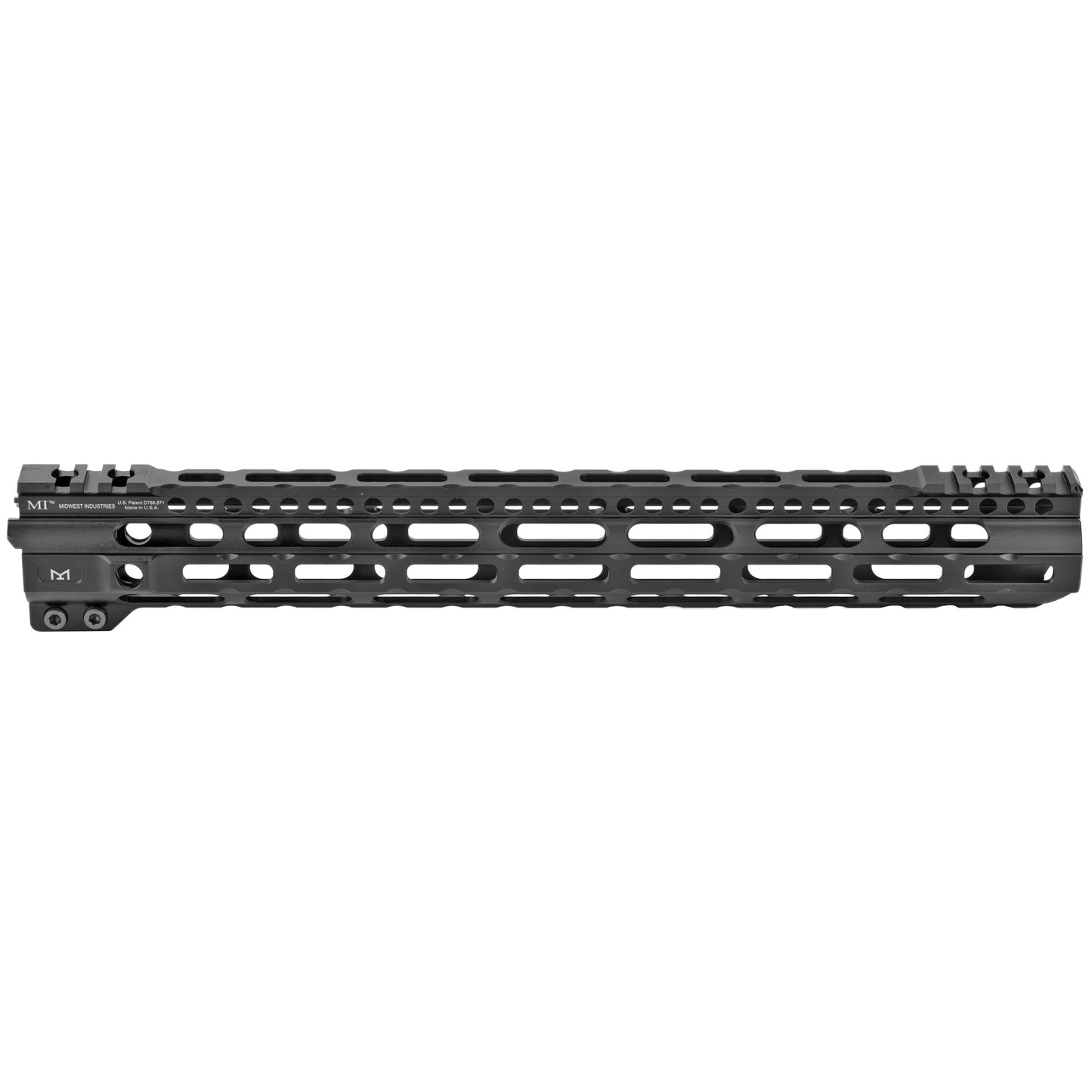 Midwest Industries UL Lightweight 15-Inch M-LOK Handguard with Titanium Barrel Nut - Black