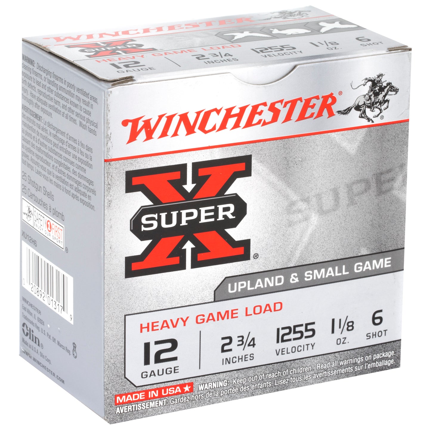 Winchester Ammunition Super-X 12 Gauge Shotshells * 1 1/8 oz #6 Shot, 25 Rounds Per Box