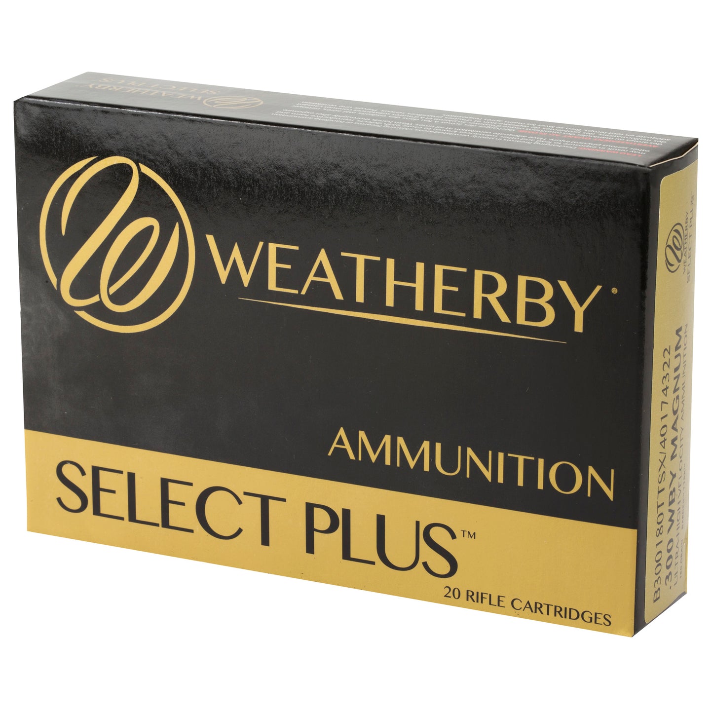 Weatherby Select Plus 300 Weatherby Magnum Tipped Triple Shock X Ammunition * 180 Grain, Box of 20
