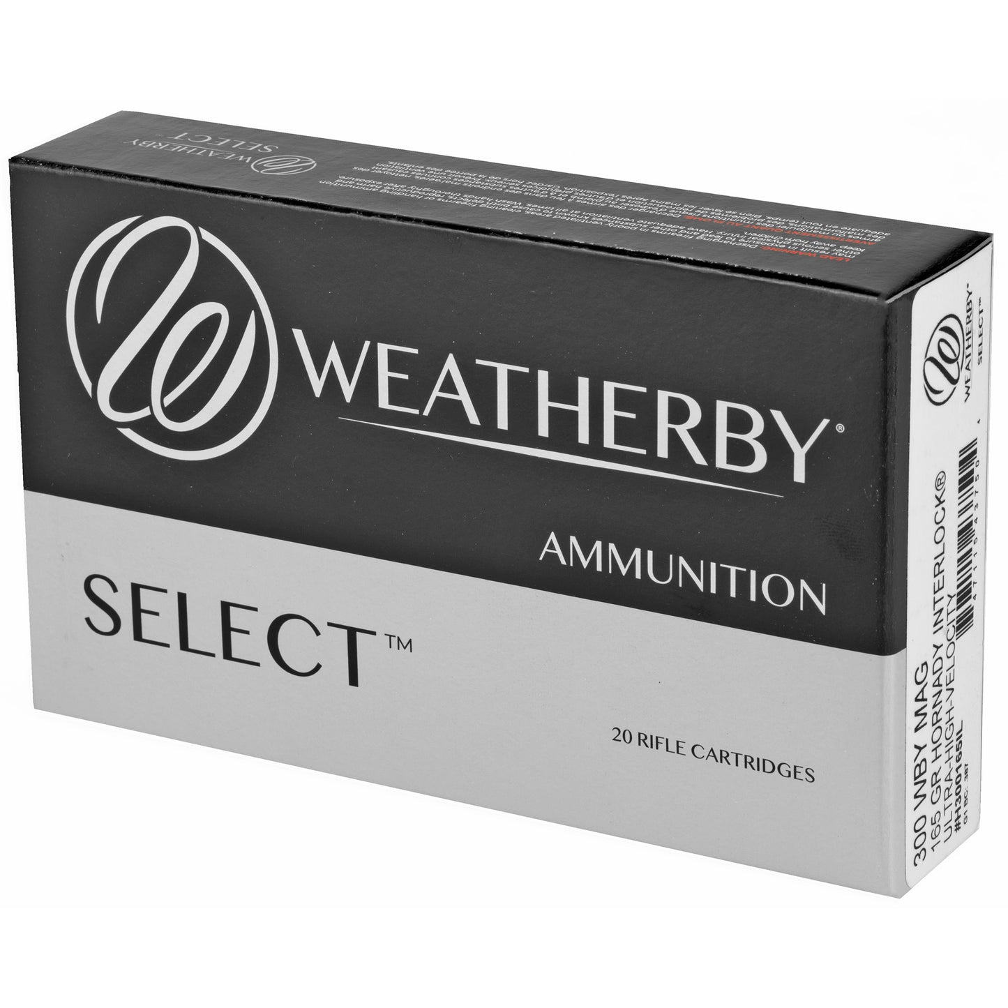 Weatherby Select 300 Weatherby Magnum 165-Grain InterLock Rifle Ammunition, 20 Rounds