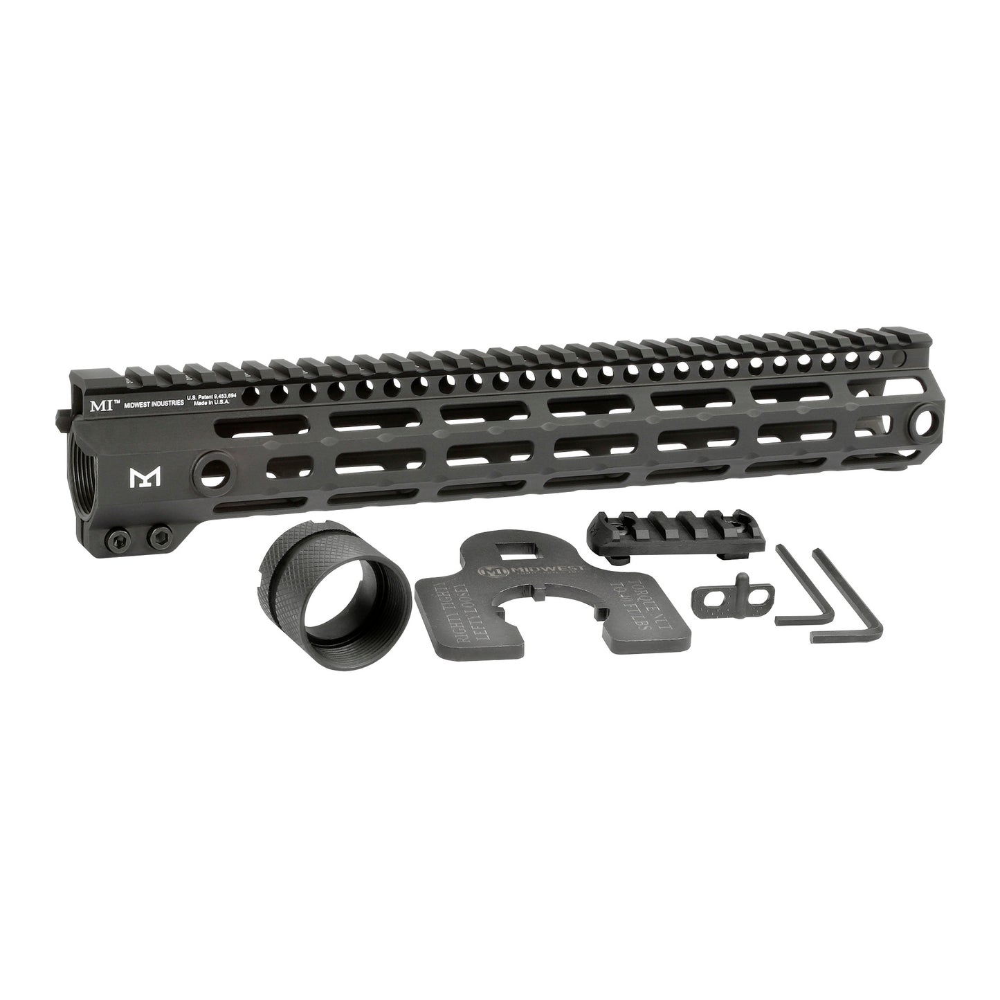 Midwest Industries Gen 4 M-Series Handguard for AR-15 - 12.625 Inches, Black