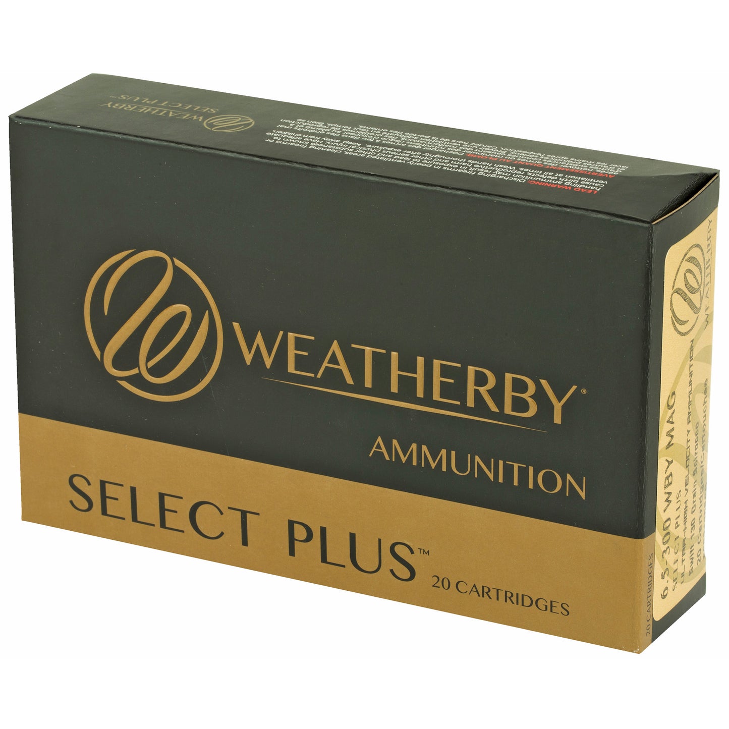 Weatherby Select Plus 6.5-300 Weatherby Magnum 130 Grain Ballistic Tip Ammunition, 20 Rounds