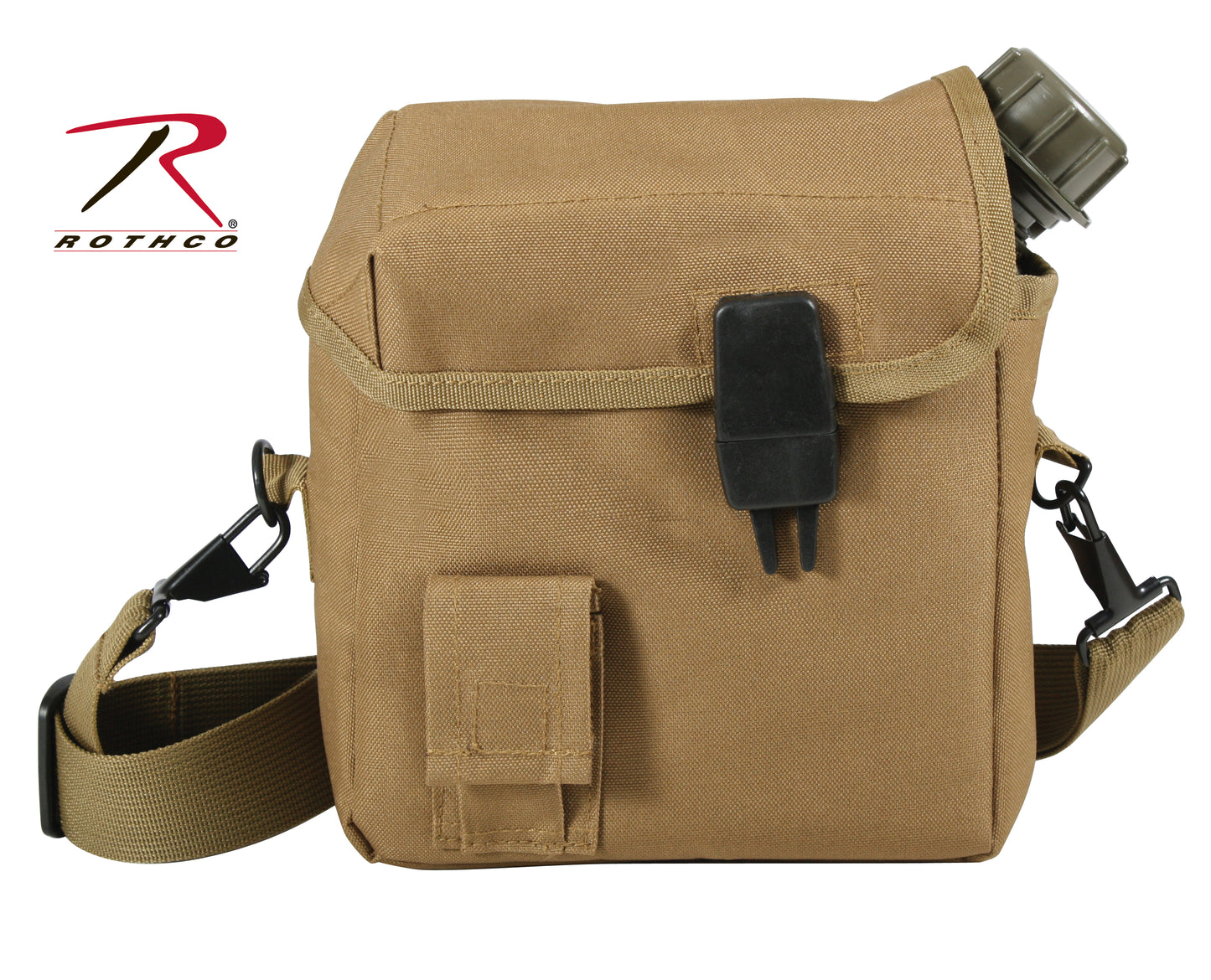 Rothco MOLLE 2 QT. Bladder Canteen Cover Coyote Brown